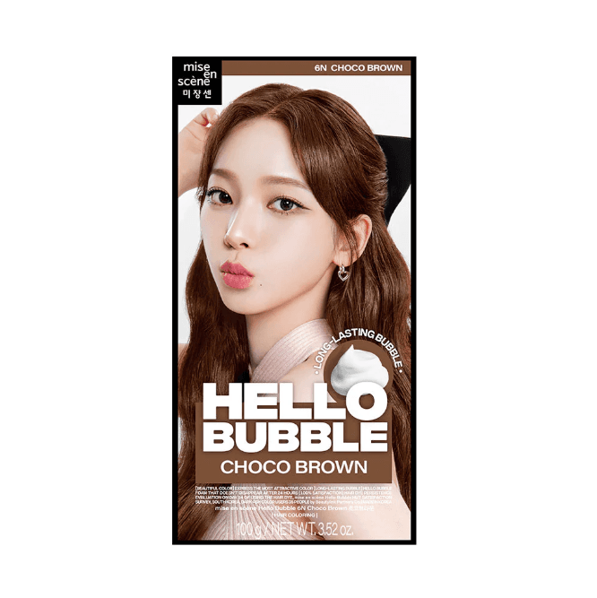 MISE EN SCENE Hello Bubble Foam Color Hair Dye [6N Choco Brown]